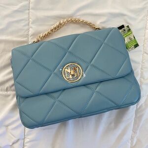 Badgley Mischka Quilted Bag with Letter Lock